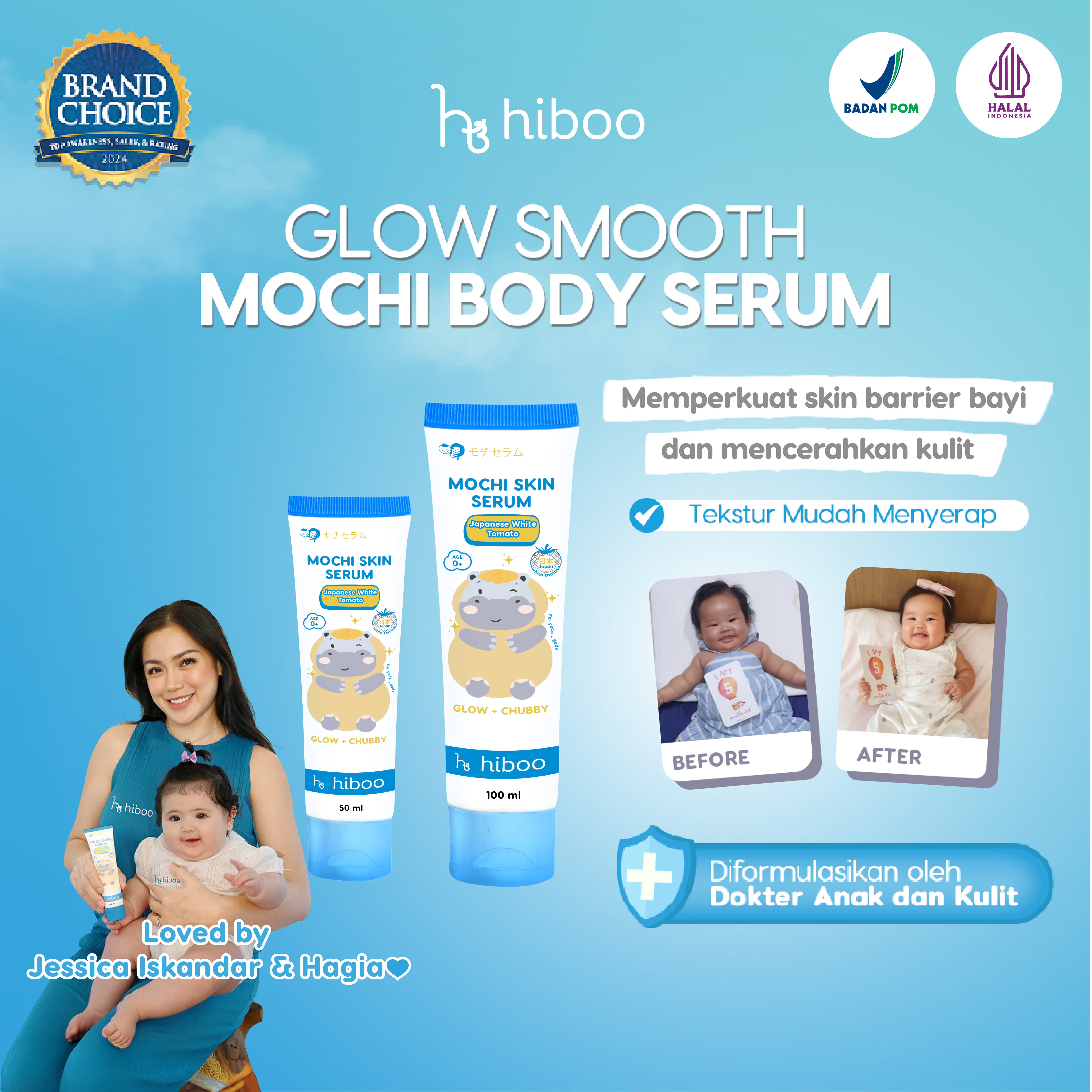 Hiboo Mochi Skin Serum - Bahan alami pilihan