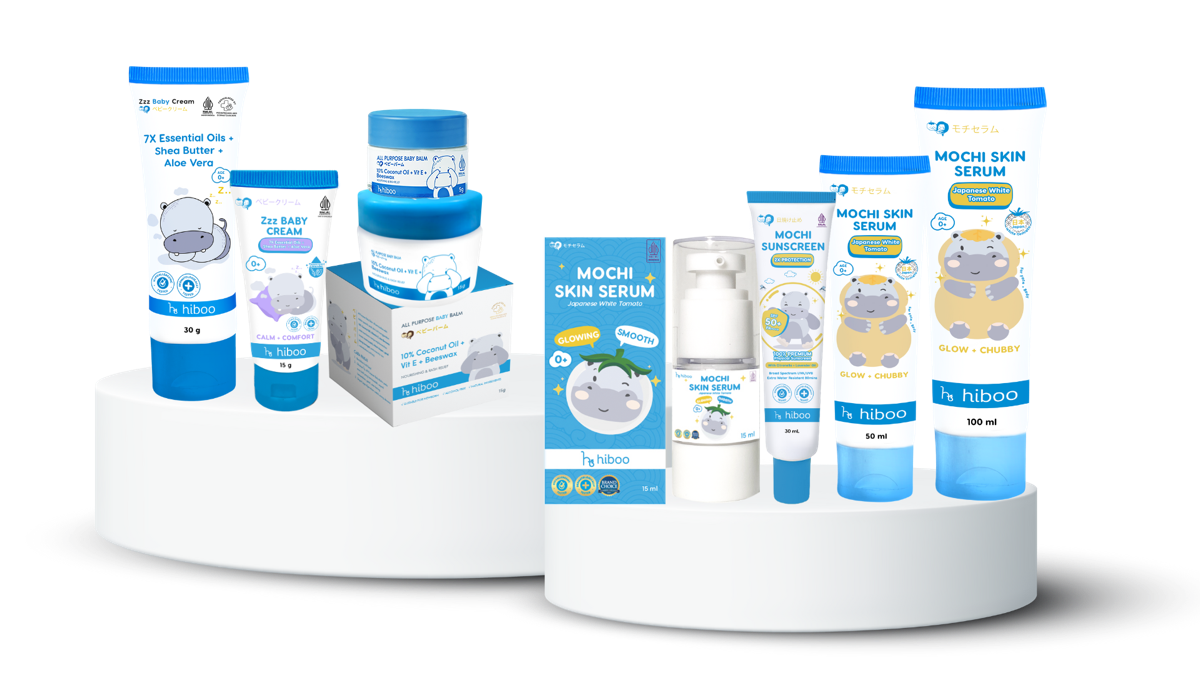 Koleksi lengkap produk skincare bayi Hiboo
