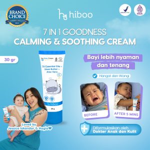 Hiboo Zzz Calming Baby Cream with 7X Essential Oils + Shea Butter + Aloe Vera - 30 gram